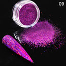 Holographics Powder Nail Glitter Laser Silver Pink Glitter Chrome Nail Powder Shimmer Gel Polish Flakes for Pigment Dust
