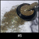 Holographics Powder Nail Glitter Laser Silver Pink Glitter Chrome Nail Powder Shimmer Gel Polish Flakes for Pigment Dust