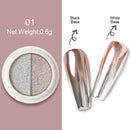 Holographics Powder Nail Glitter Laser Silver Pink Glitter Chrome Nail Powder Shimmer Gel Polish Flakes for Pigment Dust