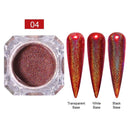 Holographics Powder Nail Glitter Laser Silver Pink Glitter Chrome Nail Powder Shimmer Gel Polish Flakes for Pigment Dust