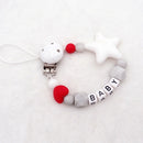 Mauskopf-Stil, handgefertigt, personalisierter Name, Schnullerclips, Silikon-Attaché, Tetine, personalisieren, Infant Chupetero Personalizado