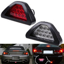Universal-Bremssignalleuchte F1 Style Triangle Sporty 12LED Nebelschlussleuchte „Tail Third Brake Light“ DRL für JDM BBA