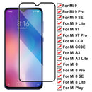 9H Härte gehärtetes Glas für Xiaomi Mi 9 Lite 9T Pro Mi9 SE Displayschutzfolie Mi 8 A3 Lite CC9 CC9E Play Glasschutzfolie
