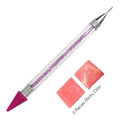 Kristallfeder der Qualität 1set/lot, die Rhinestones-Edelsteine ​​klebrigen Wachs-Bleistift-DIY-Werkzeuge für Nagelkunst-Tuch-Diamant-Picker-Malerei aufhebt