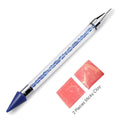 Kristallfeder der Qualität 1set/lot, die Rhinestones-Edelsteine ​​klebrigen Wachs-Bleistift-DIY-Werkzeuge für Nagelkunst-Tuch-Diamant-Picker-Malerei aufhebt