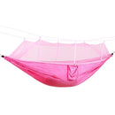 1-2 personas 260*140cm hamaca para acampar al aire libre mosquitera mosquitera portátil paracaídas de nailon para dormir viajes senderismo