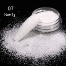 Holographics Powder Nail Glitter Laser Silver Pink Glitter Chrome Nail Powder Shimmer Gel Polish Flakes for Pigment Dust