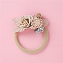 Balleenshiny Infant Kind Haarband Dreidimensionale Legierung Strass Krone Kopfschmuck Baby Mädchen Mesh Elastisches Stirnband Turban