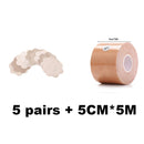1 Rolle 5M Frauen Brustwarzenabdeckungen Push-Up-BH Körper Unsichtbares Bruststraffungsband Klebe-BHs Intimates Sexy Bralette Pasties