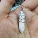 Mix Kristallstein Opal Malachit Lapis Grün Howlith Stein Onyx Rosenrosa Quarz Karneol Facettierte Perle Twining Anhänger 1PCS