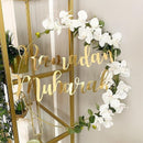 1 Set DIY 10-40cm Eisen Metallring Holzhandwerk Girlande Blumen für Eid Mubarak Ramadan Party Dekoration Geschenk Hochzeit Home Decor