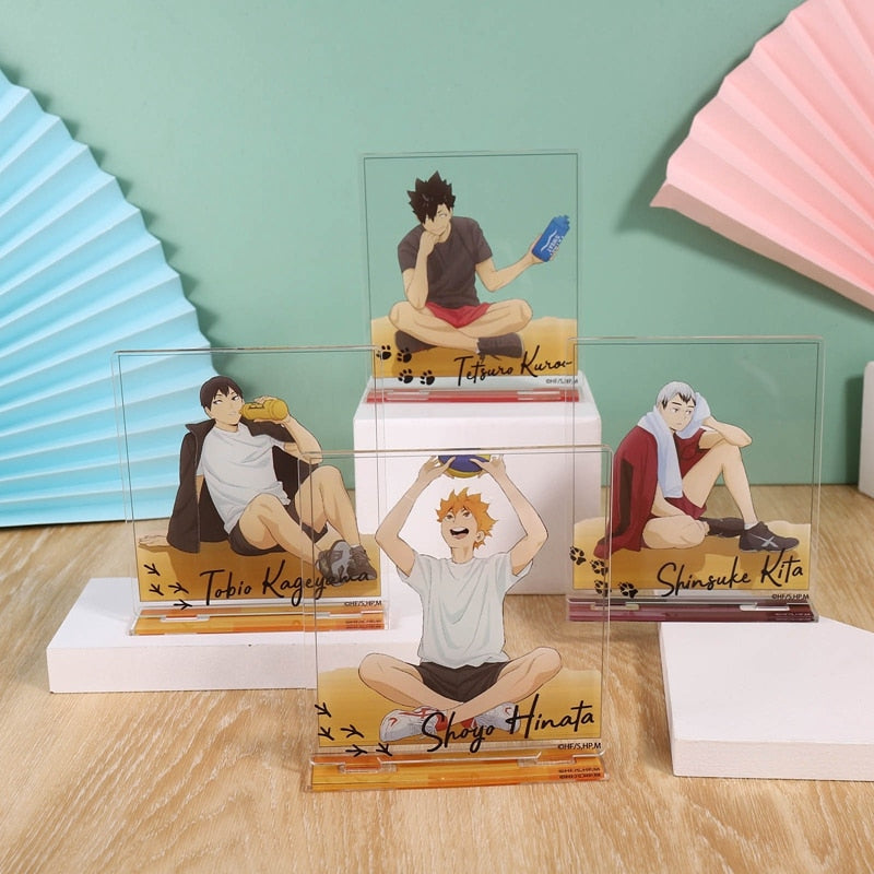 Anime Haikyu!! Acryl-Ständer, Modell, Schreibtischplatte, Spielzeug, doppelseitig, Figuren, bedruckt, Comic-Ausstellung, Dekor, Ornamente-Sammlung