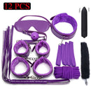 Sexy Leder BDSM Kits Plüsch Sex Bondage Set Handschellen Sexspiele Peitsche Knebel Nippelklemmen Sexspielzeug für Paare Exotisches Zubehör