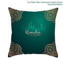 Ramadan MUBARAK Cushion Cover Eid Mubarak Decoration Islamic Muslim Party Favors Islam Gifts Eid Al Adha Ramadan Kareem 45x45cm