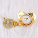 Chupete de bebé con 26 letras iniciales y Clips para chupete, tetina infantil de silicona sin BPA, chupete dorado ostentoso para recién nacido