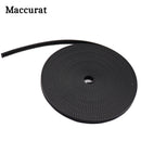 1 m/2 m/5 m/10 m/lote GT2-6mm correa dentada abierta ancho 6mm GT2 correa de goma fibra de aramida cortada a medida para impresora 3D al por mayor