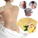 10 Stück/1 Beutel Ingwer Rückenschmerzen Patch Nackenmassage Rücken Körperwärmer Aufkleber Selbsterhitzung 12h Patch Winter halten Gelenk warm Fuß Knie