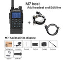 Zastone M7 Dualband 5 W Walkie Talkie 136-174 400-480 MHz 250 Kanäle 2600 mAh Akku HF-Transceiver Amateurfunk