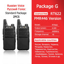 RETEVIS RT622 Mini Walkie Talkie PMR 446 PTT Tragbares Walkie-Talkie 2 Stück Funkgerät Tragbares Funkgerät für das Jagdhotel RT22