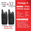 RETEVIS RT622 Mini Walkie Talkie PMR 446 PTT Tragbares Walkie-Talkie 2 Stück Funkgerät Tragbares Funkgerät für das Jagdhotel RT22
