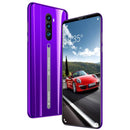 Rino3 Pro 5,8-Zoll-Bildschirm Android-Handy Lila Wassertropfen-Bildschirm Smartphone Einfarbiges Handy Coole Form Mode
