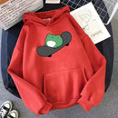 2021 Springtime Skateboard Frog übergroßes Sweatshirt Männer und Frauen Hoodies Harajuku Warm Pullover Womens Korean Style Hoodie
