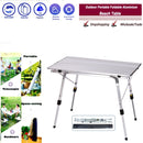 Klappbarer Campingtisch Outdoor BBQ Backpacking Aluminiumlegierung Tragbarer langlebiger Grill Schreibtischmöbel Computerbett Leicht