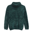 Frühling 2019 neue Strickwaren Damen langärmliger Goldsamt Snowier hochgeschlossener locker sitzender Pullover Mädchen