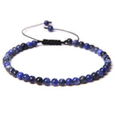 Verstellbares 4MM Steinperlen Armband für Frauen natürliche Achate Jaspis Onyx Lapislazuli gewebtes Armband für Neujahrsgeschenk Schmuck