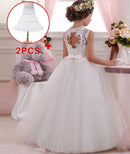 Einzelhandel Kinder Party Abendkleider Spitze Ballkleid Blumenmädchenkleider für Hochzeiten Erstkommunion Kleider für Mädchen