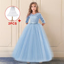 Einzelhandel Kinder Party Abendkleider Spitze Ballkleid Blumenmädchenkleider für Hochzeiten Erstkommunion Kleider für Mädchen