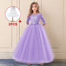 Einzelhandel Kinder Party Abendkleider Spitze Ballkleid Blumenmädchenkleider für Hochzeiten Erstkommunion Kleider für Mädchen