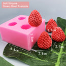 Molde de silicona para frutas y fresas, Fondant, Chocolate, gelatina, herramienta para hacer pasteles, molde de decoración, horno, vapor disponible, arte de resina de arcilla DIY