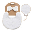 3Pcs Baby Stirnband Quaste Speichel Handtuch Blumendruck Neugeborene Doppelseite Lätzchen Jungen Mädchen Bandana Spucktücher Fütterung Kittel Stuff