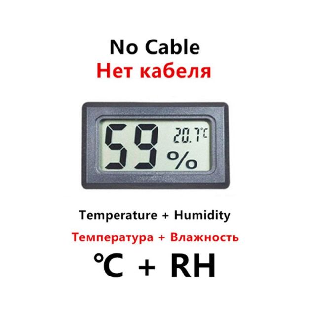 Mini termómetro digital LCD Interior Conveniente Sensor de temperatura Medidor de humedad Medidor de higrómetro