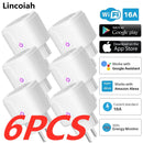 Tuya WiFi EU Smart Plug 16A 220V Adapter Drahtlose Sprachsteuerung Power Monitor Timer Steckdose für Google Home Alexa