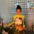 2021 neue Herbst Damenbekleidung Europa und Amerika Kitty Cat Brief Jacquard Kurzstrickpullover für Frauen verdickter Pullover