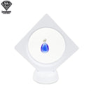 Schwimmender 3D-Bilderrahmen Shadow Box Schmuckständer Ringanhängerhalter Schützen Schmuckstein Präsentationskoffer