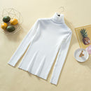 Schwarzer Rollkragen-Strickpullover Crop Top Damen Langarm Gelber Pullover Sexy Winterkleidung Damen 2020 Lange Ärmel Routine Top