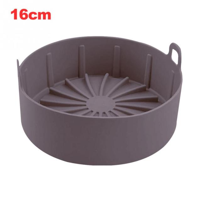Grill Pan Bread Cake Mat Heat Resistant Accessories Multifunctional Removable Microwave Kitchen Air Fryer Silicone Pot Basket