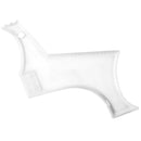 Männer Bartkamm Friseur Bartpflege transparentes Aussehen Schnurrbart Formkamm Formgebung Styling Vorlage Linealkämme