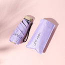 Ultraleichte 50 % Rabatt auf Sonnenschirme Klappschirme Mini-Taschenschirme Kreative Vinyl-Sonnenschutz-Sonnenschirmtasche