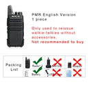 RETEVIS RT622 Mini Walkie Talkie PMR 446 PTT Tragbares Walkie-Talkie 2 Stück Funkgerät Tragbares Funkgerät für das Jagdhotel RT22
