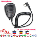 100% Baofeng Walkie Talkie Handmikrofon Radio Lautsprecher Mic PTT für Walkie Talkie BF-888S UV-82 UV-5R UV-5RPro H9 H7 Amateurfunk