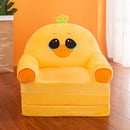 115 CM Baby Kind Sofa Mode Cartoon Kronensitz Kinderstuhl Kleinkind Kinderabdeckung für Sofa Falten mit Füllmaterial Mini Sofa