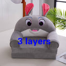 115 CM Baby Kind Sofa Mode Cartoon Kronensitz Kinderstuhl Kleinkind Kinderabdeckung für Sofa Falten mit Füllmaterial Mini Sofa