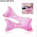 1 / 2Pcs Pro Eyeliner Schablonen Winged Eyeliner Schablone Modelle Vorlage Formwerkzeuge Augenbrauen Vorlage Karte Lidschatten Make-up-Tool