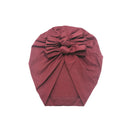 Baby Stirnband Hut Bowknot Print Baumwolle Stretch Turban Stirnband Infant Head Wrap Beanie Hut Mädchen Headwear Baby Haarschmuck