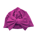 Baby Stirnband Hut Bowknot Print Baumwolle Stretch Turban Stirnband Infant Head Wrap Beanie Hut Mädchen Headwear Baby Haarschmuck