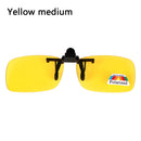 1 PC High Quality Unisex Clip-on Polarized Day Night Vision Flip-up Lens Driving Glasses UV400 Riding Sunglasses for Outside